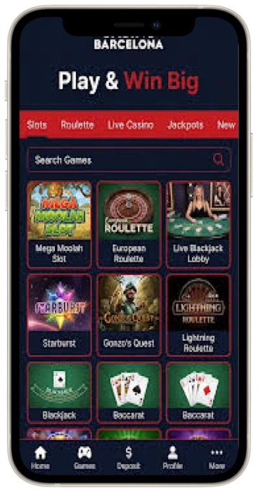 Aplicación móvil del Casino Barcelona